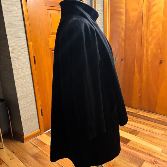 Vintage John Weitz Made in Poland 100% Wool Swing Coat - Picture 4 of 10